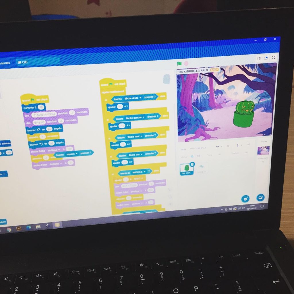 fablab la verrriere diderot programmation jeu video enfants ecole 02